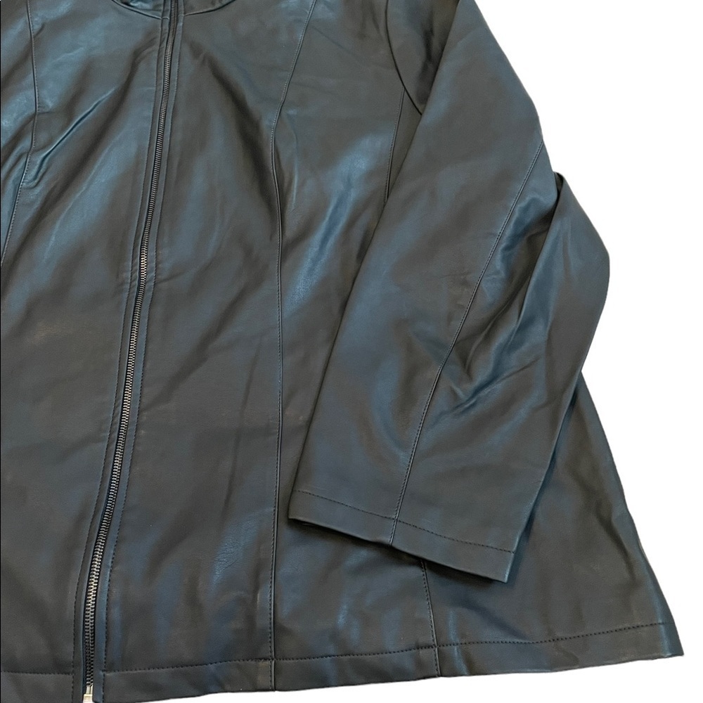midnight Velvet Faux-Leather Jacket black - Picture 4 of 11